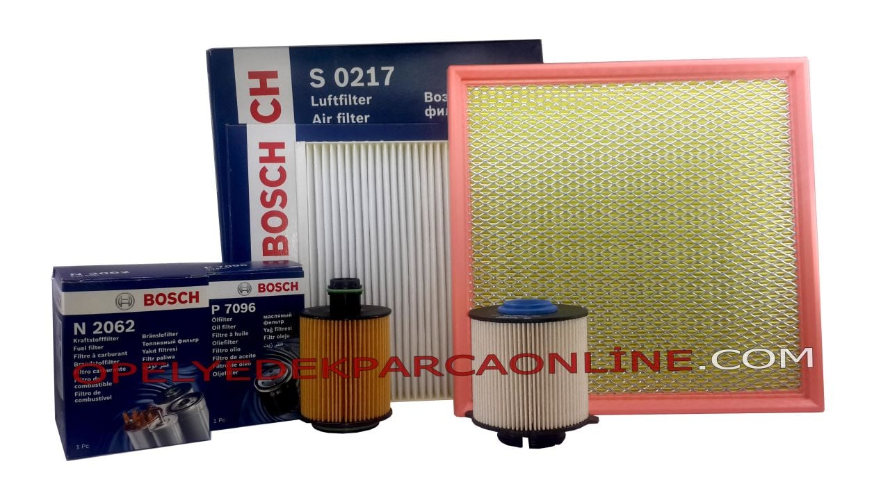Opel Astra J 1.3 Dizel ( A13DTE ) Filtre Bakım Seti BOSCH