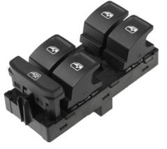 Volkswagen Golf 7 Sol Cam Kaldırma Düğmesi Dörtlü (Nikelajlı) Orjinal Oem Ürün 5G0959857