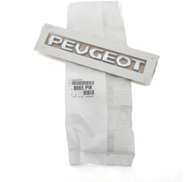 Peugeot 207 Arka (PEUGEOT) Yazısı 2006-2010 Orjinal Psa Marka 8665.PW