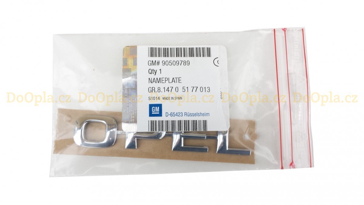 Opel Vectra B Arka Bagaj Opel Yazısı Orjinal Gm 5177013 - 90509789