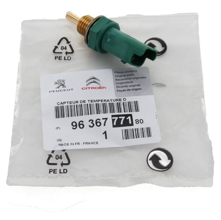 Peugeot 206 / 207 / 307 / 308 / 407 / Partner Hararet Müşürü Yeşil (Çift Fişli) Orjinal Psa Marka 9636777180