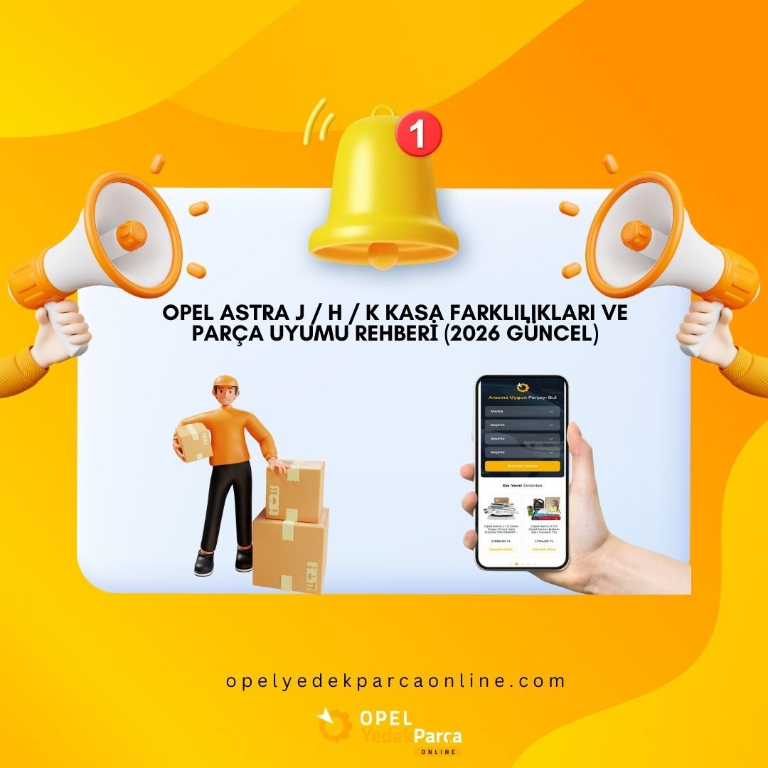 Opel Astra J / H / K Kasa Farklılıkları ve Parça Uyumu Rehberi (2026 Güncel)