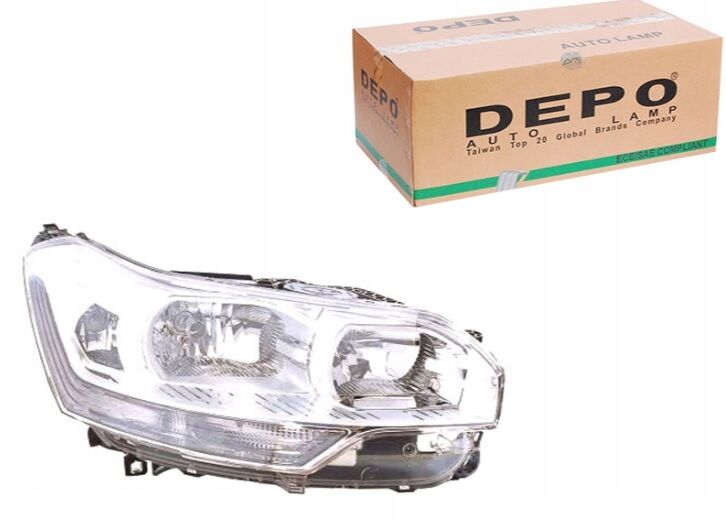 Citroen C5 X7 Ön Sağ Far (Yolcu Tarafı) 2008 Sonrası Depo Marka 6206.R6