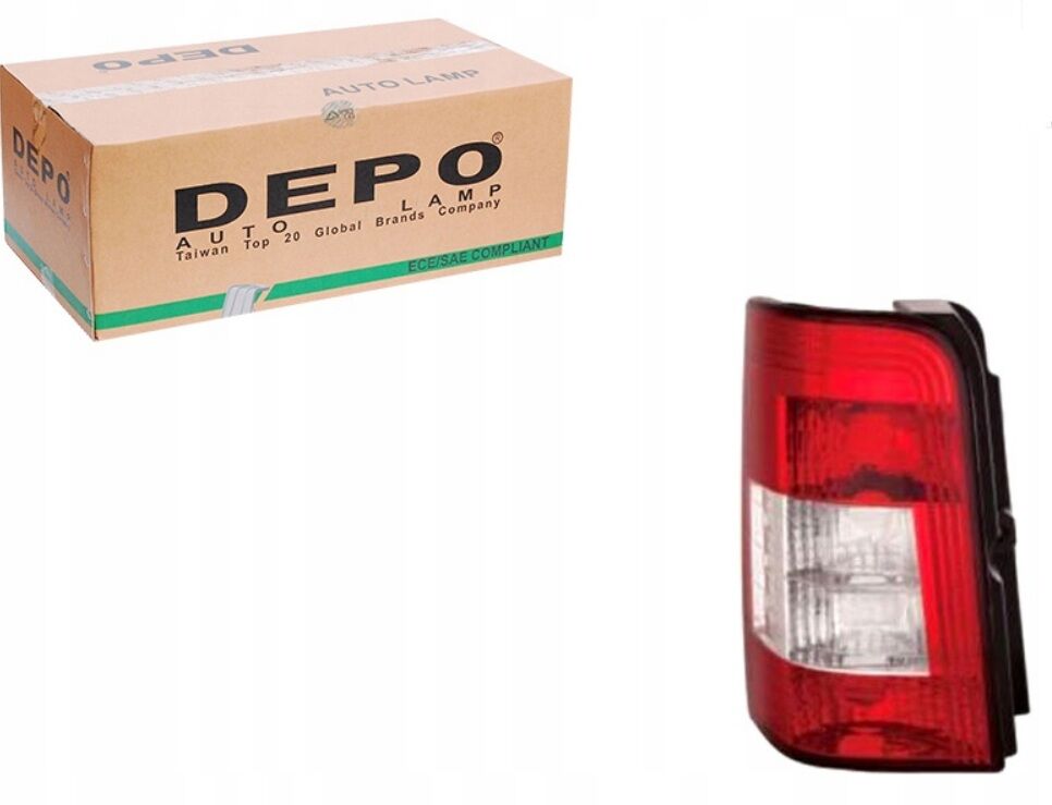 Peugeot Partner Sol Stop Lambası Şeffaf (Çift Kapı) Depo Marka 6350.CX - DEPO 552-1924L-UE