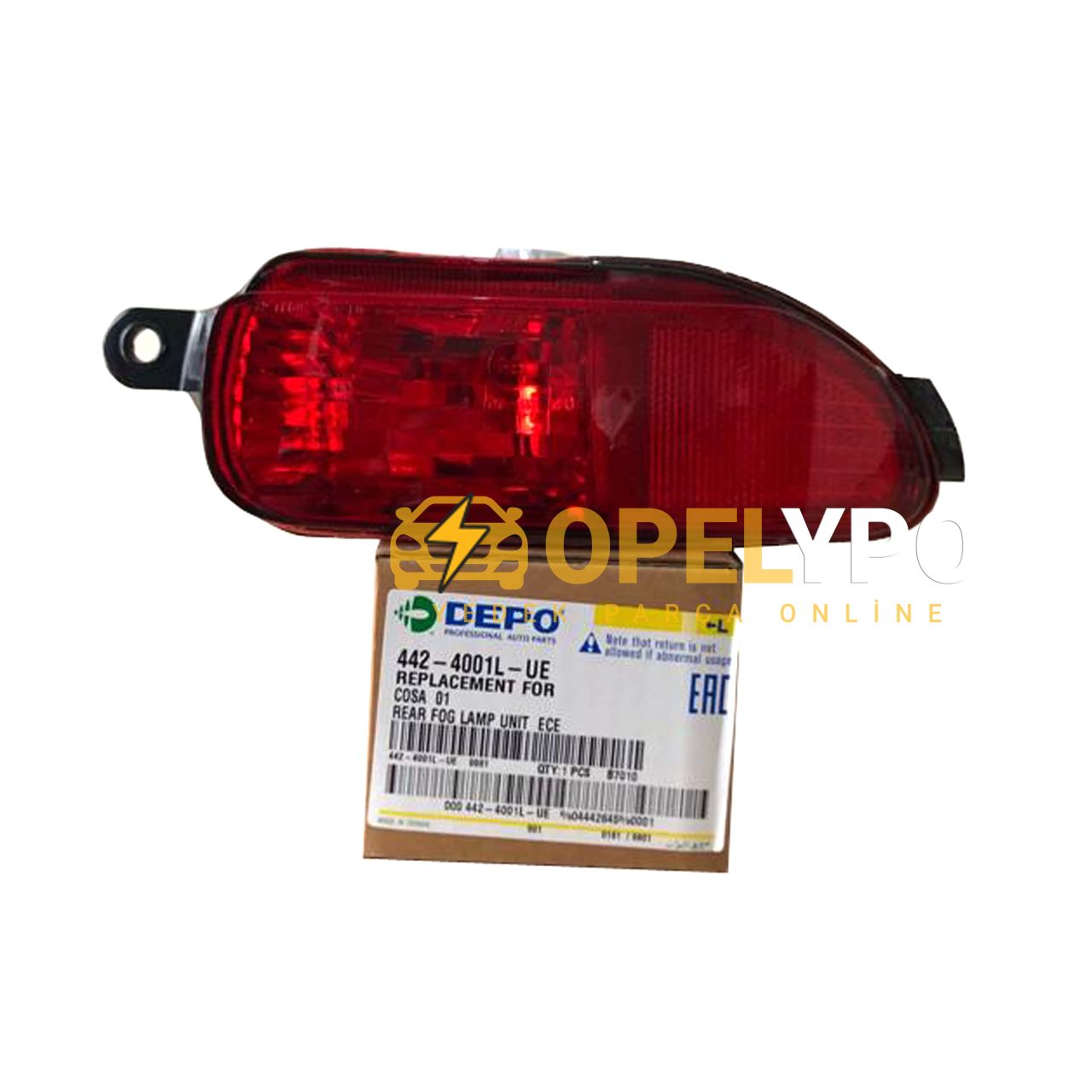 Opel Corsa C 2001-2003 Arka Sol Sis Lambası Depo Marka Ürün 1223015