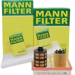 Opel Combo C 1.3 Dizel Motor Periyodik Bakım Filtre Seti (Tırnaklı Tip Yağ Filtreli) Mann Marka C30125/4 - CU3337 - HU713/1X - PU723X
