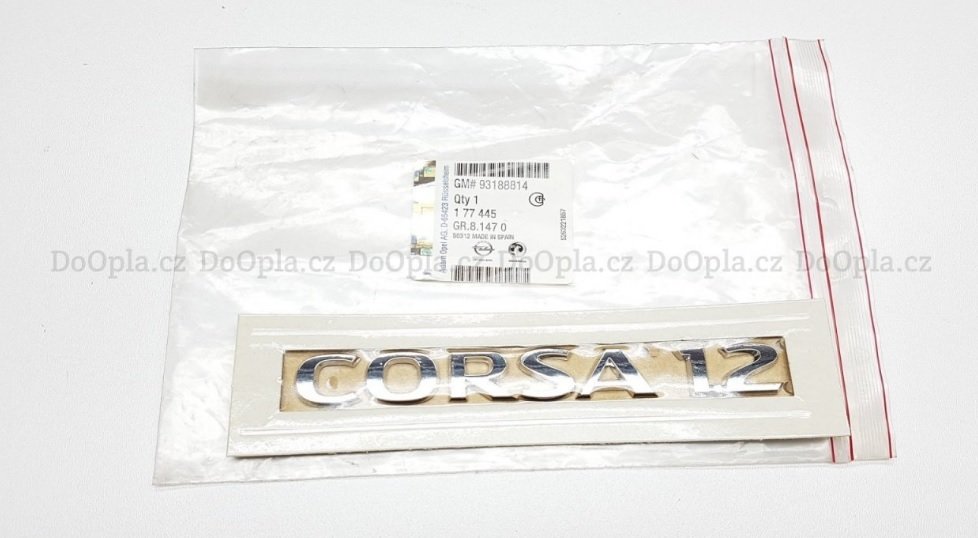 Opel Corsa D (Corsa 1.2) Yazısı Orjinal Gm Marka 93188814