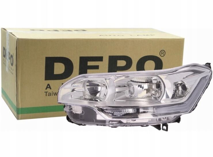Citroen C5 X7 Ön Sol Far (Şoför Tarafı) Depo Marka 6208.R6 - DPO 552-1128L-LD-EM