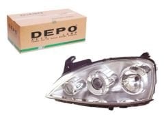 Opel Combo C Sol Far (Şoför Tarafı) Mercekli Depo Marka 1216177