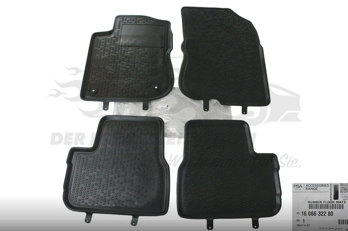 Peugeot 208 - 2008 Kauçuk Paspas Takımı (2012-2020) Orjinal Psa Marka 1606632280