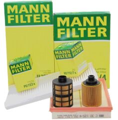 Opel Combo C 1.3 Dizel Motor Periyodik Bakım Filtre Seti (Ufi Tip Yağ Filtreli) Mann Marka C30125/4 - CU3337 - HU712/7X - PU723X