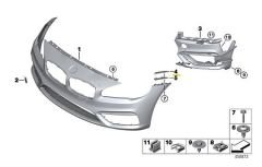 Bmw 2 Serisi F45 / F46 Kasa Tampon Braketi Ön Sağ Orjinal Bmw 51117328680