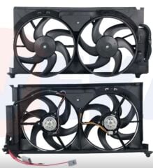 Peugeot Partner (1996-2008) Fan Motoru Davlumbazlı Çiftli Tesisatlı Mga Marka 83245 - 1250.E9