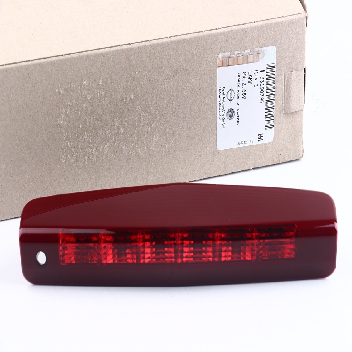 Opel Astra H Hb 3. Stop Lambası Orjinal Gm Marka 1222778 - 93190795