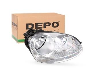 Volkswagen Golf 5 / Jetta Ön Sağ Far (Yolcu Tarafı) 2006-2010 Depo Marka 1K6941006P - DEPO 441-1171R-LDEM1
