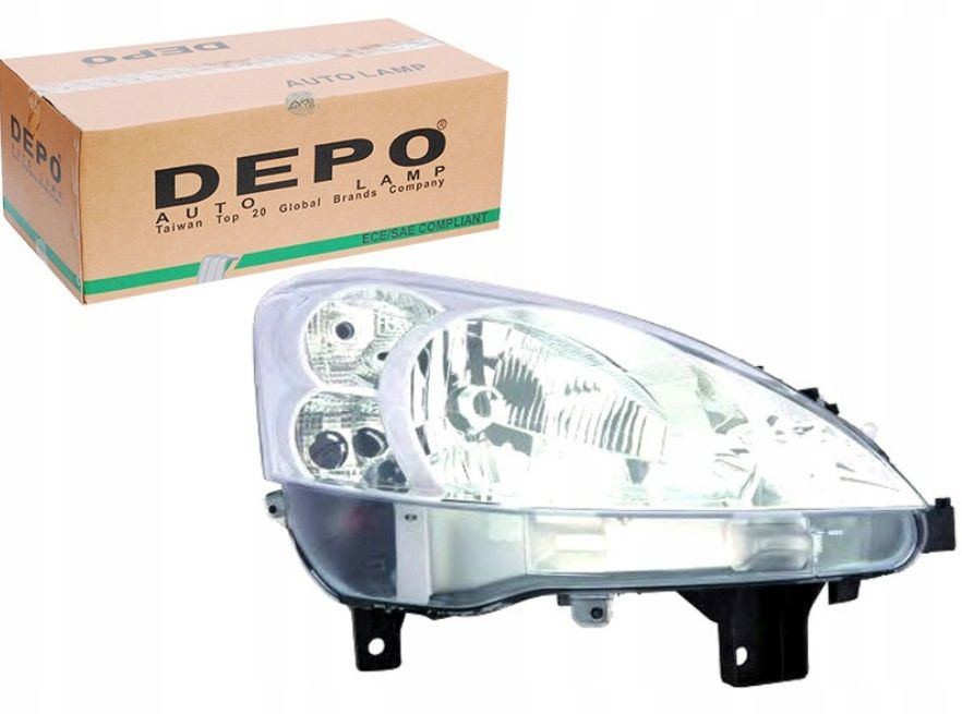 Peugeot Partner Tepee Ön Sağ Far (2008-2012) Depo Marka DPO 550-1149RMLD-EM - 6206.K4