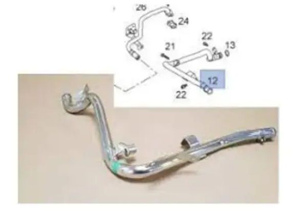 Opel Astra H 1.3 Isıtıcı Çıkış Borusu Orjinal Gm Marka 93188243