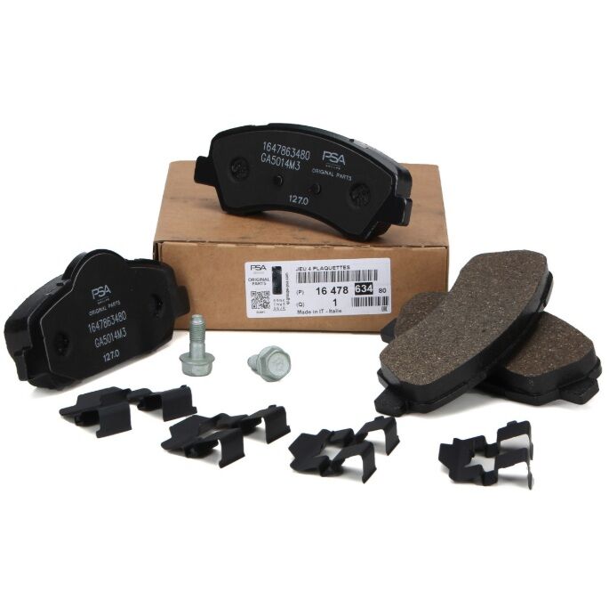 Citroen C-Elysee Ön Fren Balata Takımı (133 mm) Orjinal Psa Marka 1647863480