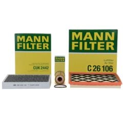 Opel Astra J 1.6 Benzinli (115 BG) Periyodik Bakım Seti (Mazot Filtresiz) Mann Marka C26106 - CUK2442 - HU612/2