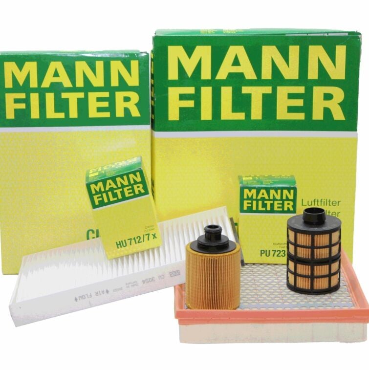 Opel Astra H 1.3 Dizel Periyodik Bakım Seti (Ufi Tip Yağ Filtreli)  Mann Marka C30130/2 - CU3054 - HU712/7X - PU723X