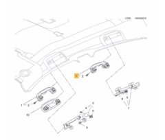 Opel Mokka Arka Sol Tavan Tutamağı Orjinal Gm Marka 2353028 - 9072235