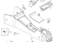 Opel Astra H Ön Konsol Kapağı Orjinal Gm Marka 13148890