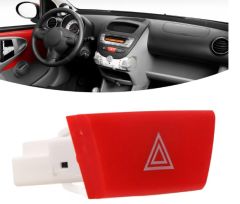 Peugeot 107 / Citroen C1 Dörtlü Flaşör Düğmesi ( 2008 Sonrası) Orjinal Psa Marka 6490.NG
