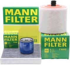 Opel Astra K 1.0 / 1.4 Benzinli Periyodik Bakım Filtre Seti Mann Marka C16012 - CUK24003 - W7056