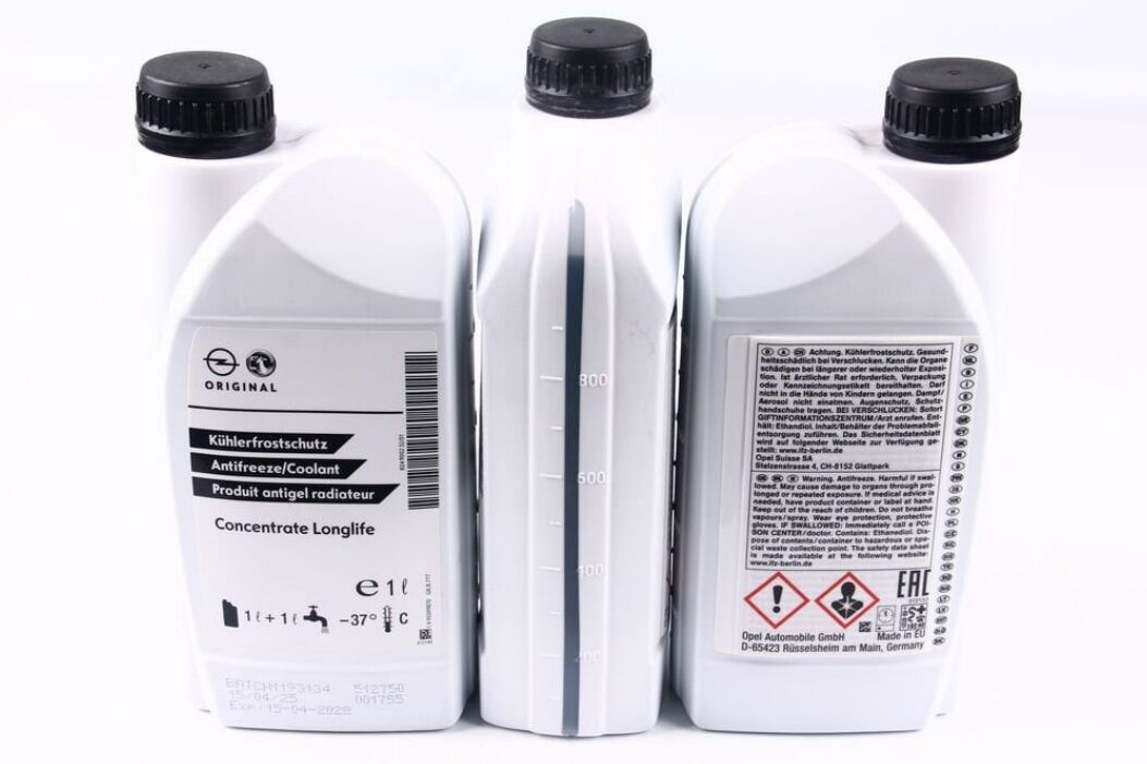 Opel Mavi Organik 3 Litre Antifiriz Orjinal (Gm) Psa Marka 95599870