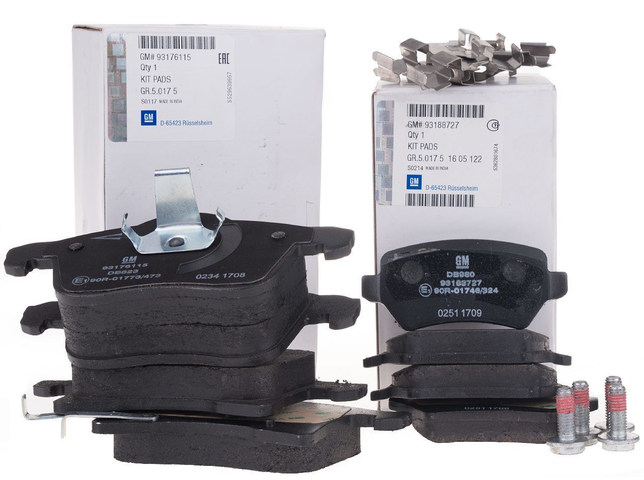 Opel Combo C Ön Balata + Arka Balata Gm Orjinal Ürün 1605992 - 1605122