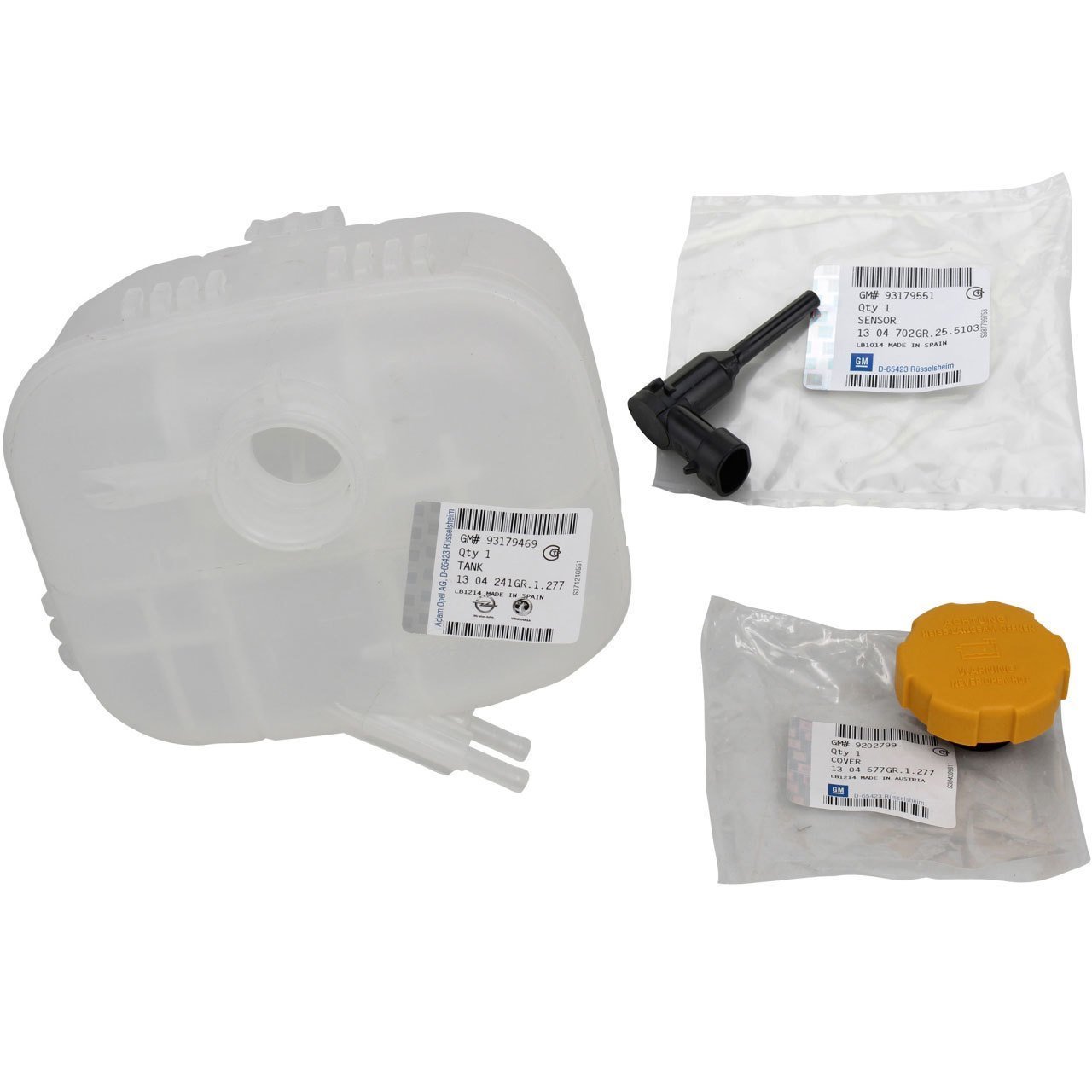 Opel Astra H Yedek Su Deposu / Sensör / Kapak Orjinal GM 1304241 - 1304702 - 1304677