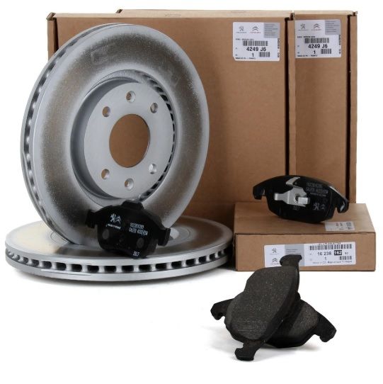 Citroen C4 Ön Fren Disk Ve Balata Takımı Orjinal Psa Marka 4249.J6 - 1623816280